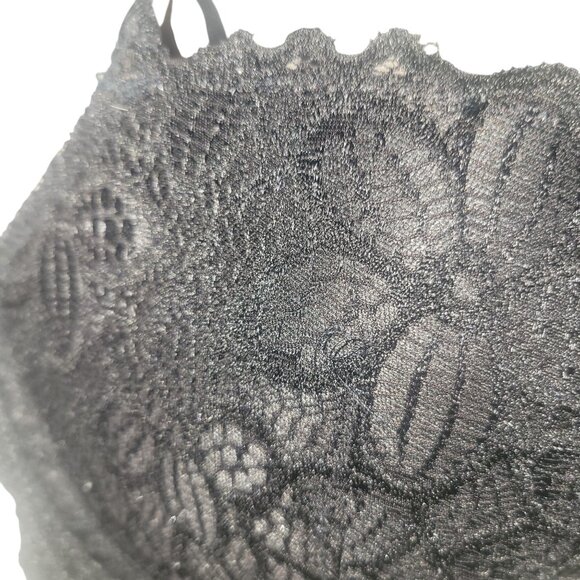 Victorias Secret Pink Black Lace 34DD Push-Up Bra‎ With Adjustable Straps - Picture 2 of 6